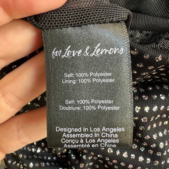 For Love & Lemons All That Glitter Sequin Midi Skirt Size S - Picture 6 of 7